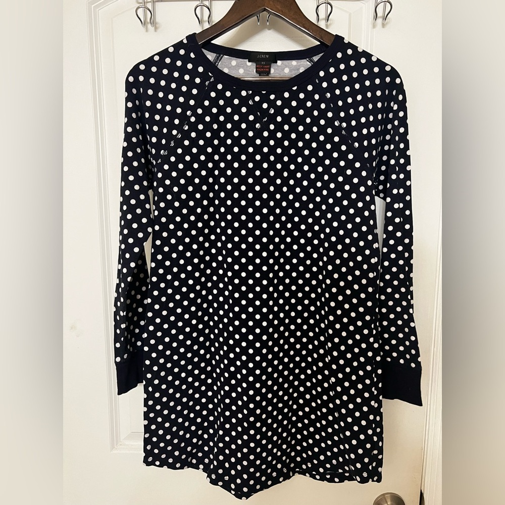 J. Crew Black and White Sweater Dress